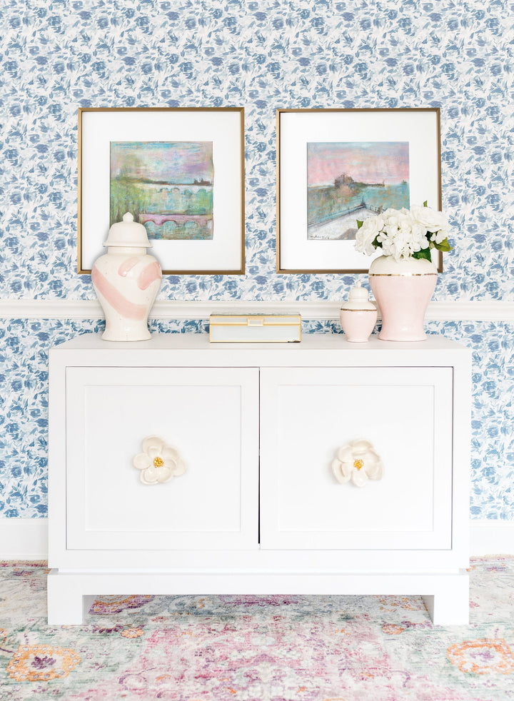 Cherry Blossom Pink Brushstroke Ginger Jar