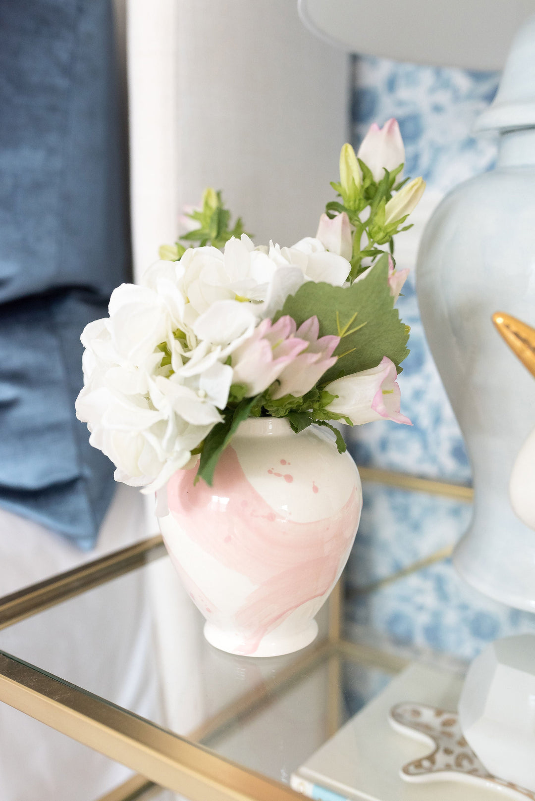 Light Lavender Brushstroke Ginger Jar