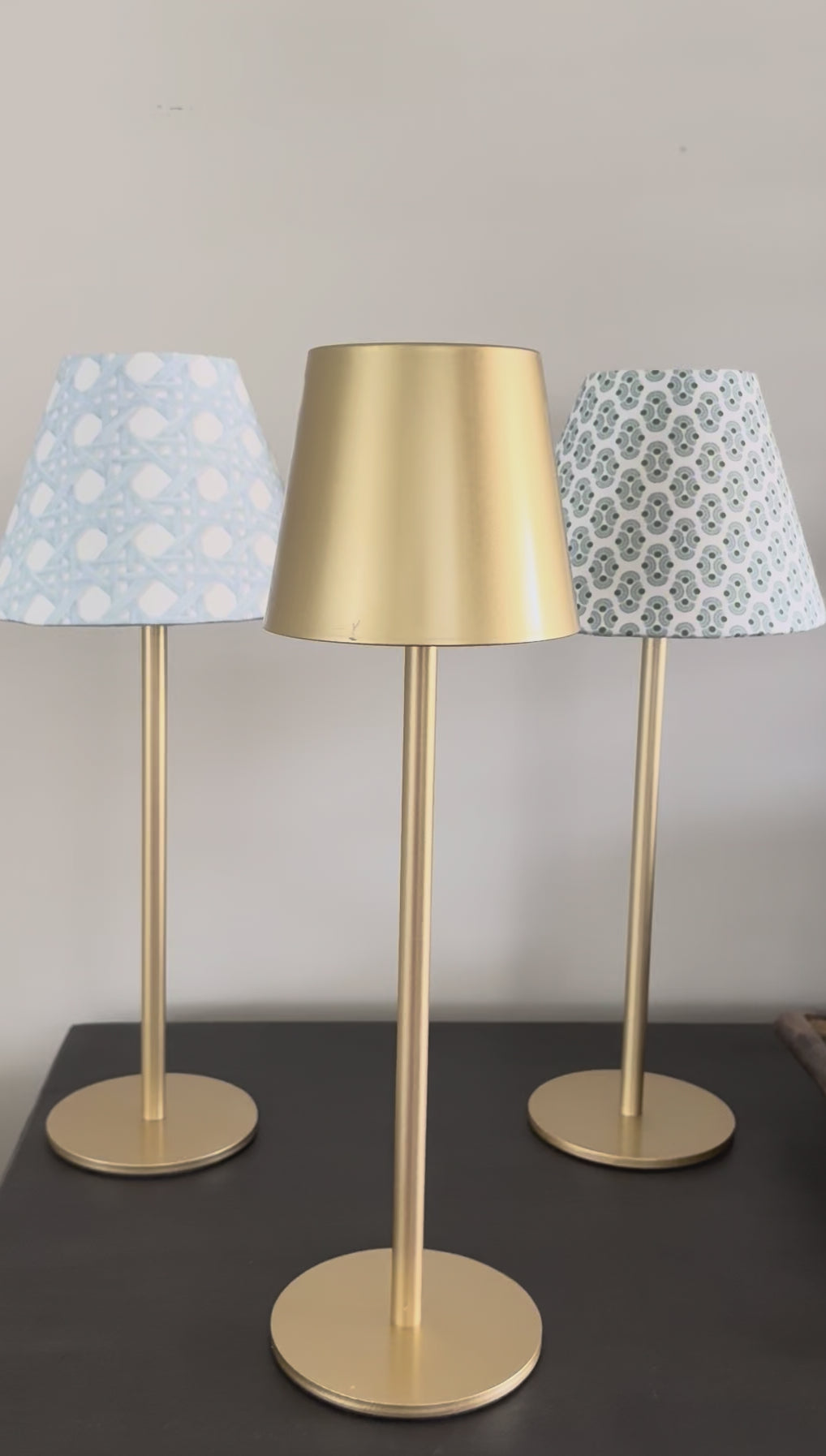 LED Lamp Shade Cover | Blue Stripe