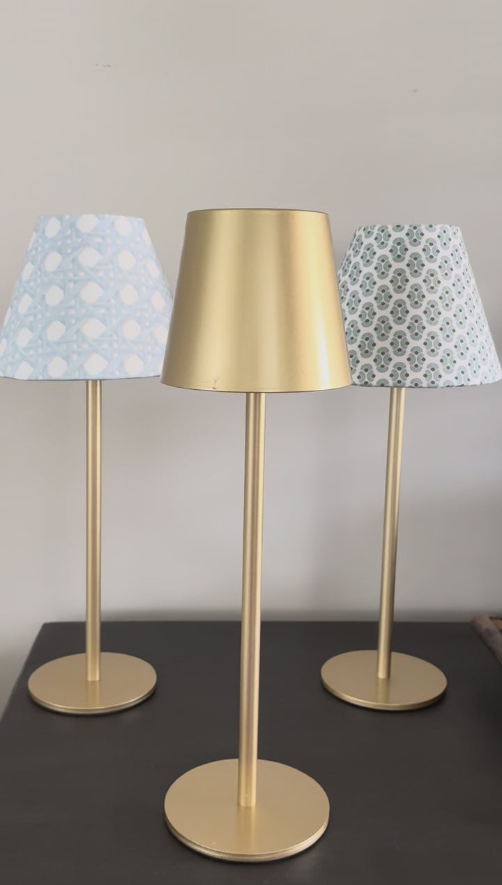 LED Lamp Shade Cover | Blue Stripe