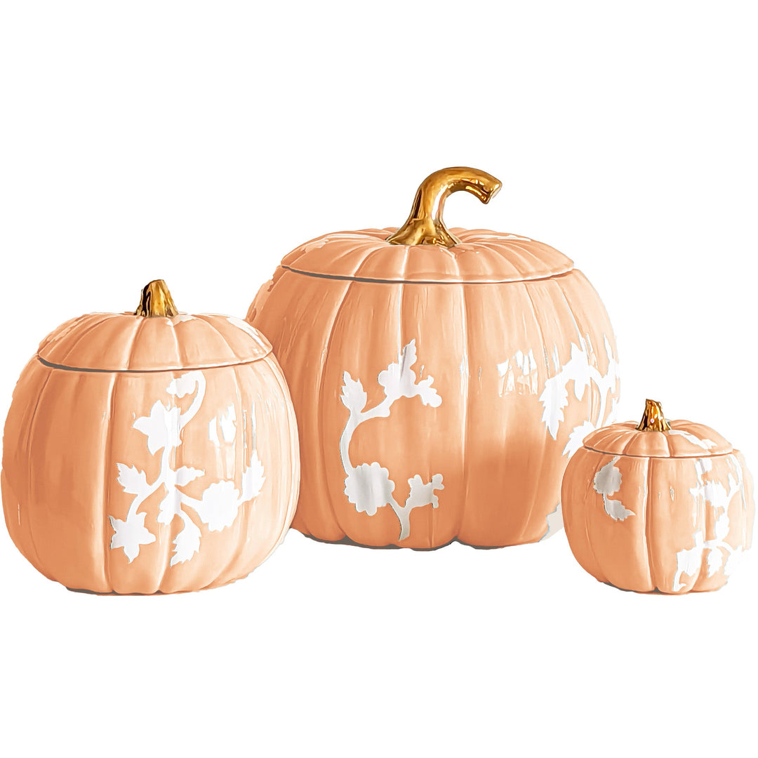 Chinoiserie Pumpkin Jars Color Sample Tiles