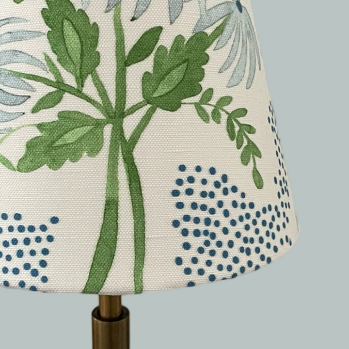 Blue Floral Sconce Shade in Pearl's Bouquet